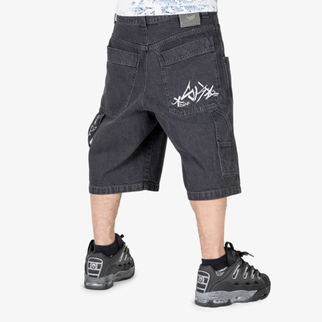 Blueskin - Bermuda Baggy R.BIANCO - C-BLAK LF5042 ONLY ST.W. BLACK | Denim Nero - immagine 2
