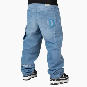 Blueskin - Pantaloni Baggy BS SECRET PKT - DNMB 660 USED CHIARO | Denim Blue